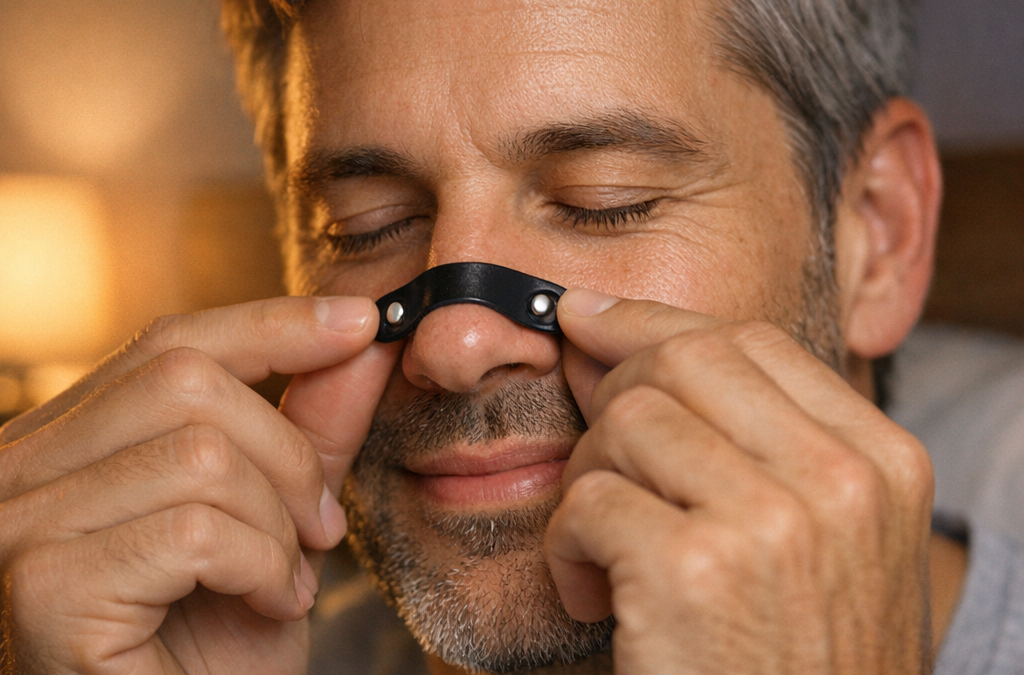Como reduzir o ressonar e melhorar a respiração nasal naturalmente com tiras nasais magnéticas (2026)